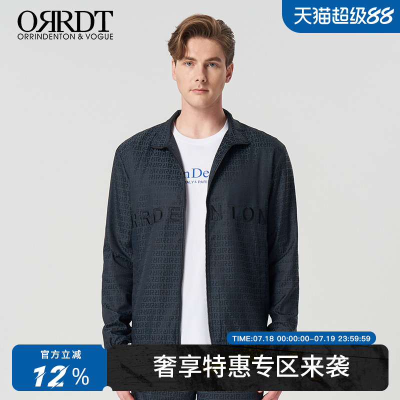 ORRDT澳林丹顿男装时尚休闲立领夹克衫男2025年春夏外套AT05E1623 - 封面