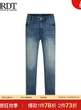 ORRDT澳林丹顿男装时尚百搭蓝色牛仔裤男春夏新款长裤A37E1736