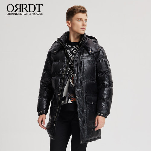 ORRDT连帽冬季中长款羽绒服