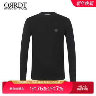 ORRDT澳林丹顿秋冬新款 简约圆领针织打底上衣A09E2431 休闲羊毛衫