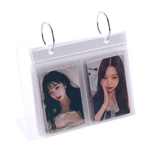 小卡展示架亚克力桌面专辑小马宝莉卡片收纳盒明信片拍立得相册