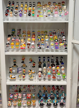 盲盒收纳展示架手办收纳架子公仔娃娃陈列盒子亚克力阶梯配件透明