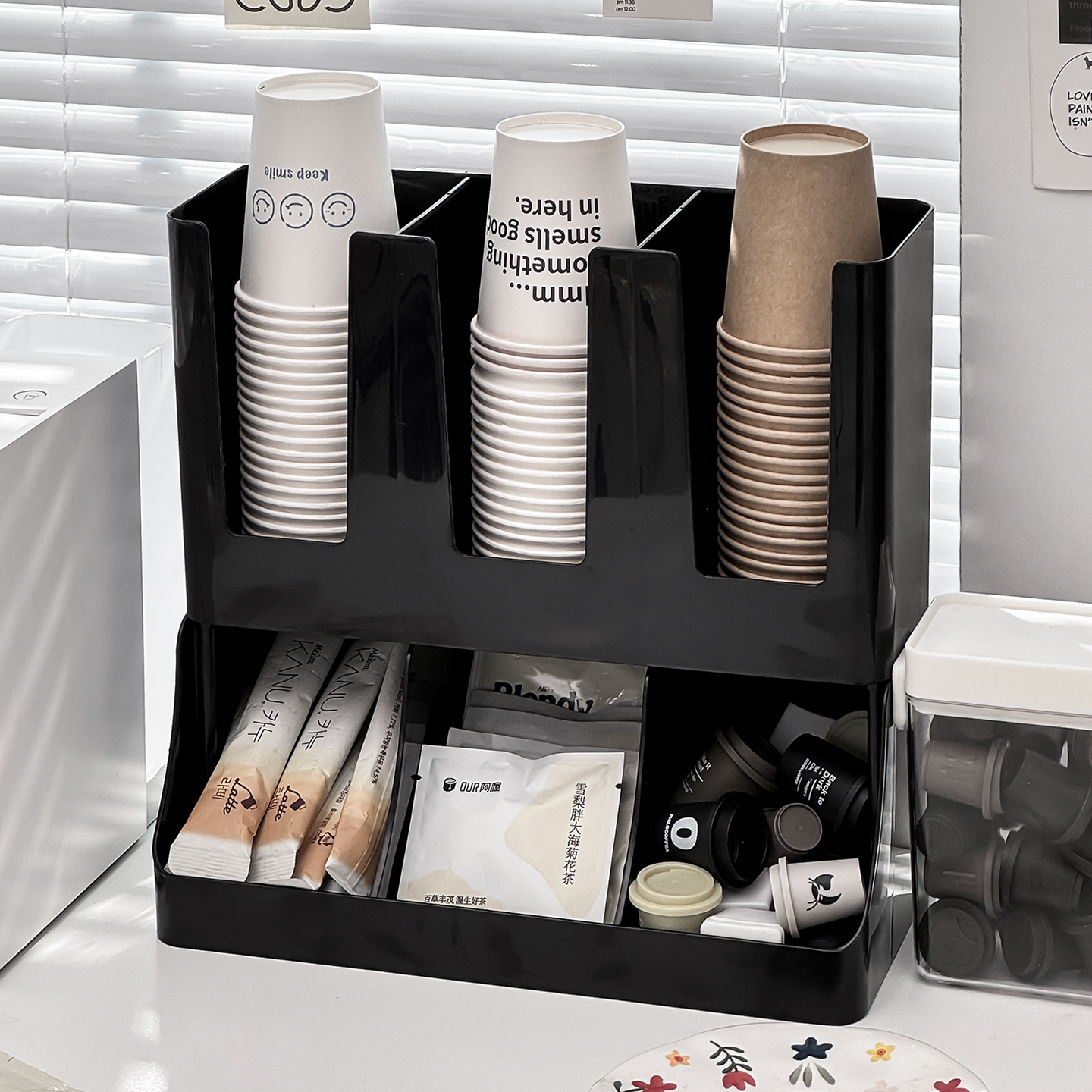 一次性杯子取杯器餐边柜纸杯架