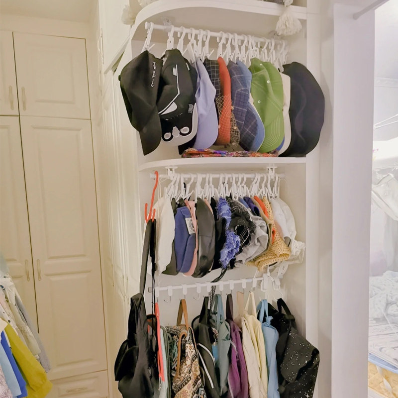 挂钩进门玄关帽子夹免打孔墙壁粘胶承重强力宿舍多功能门后挂包架,收纳整理,挂钩/粘钩,淘宝优惠券,粉丝福利购,淘宝优惠卷