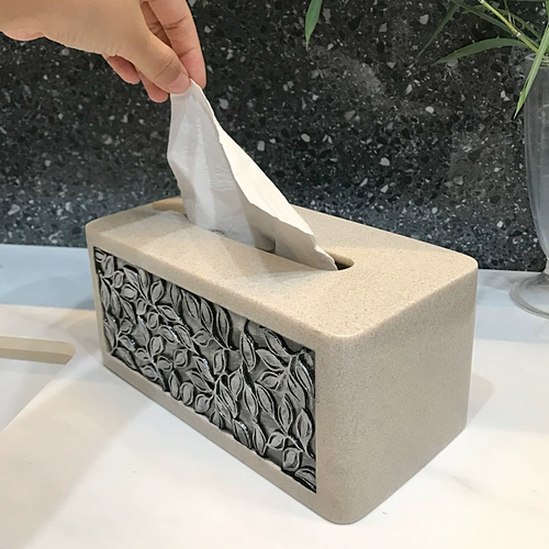漱格 Коробка для хранения, настольные бумажные салфетки для домашнего использования, легкий роскошный стиль