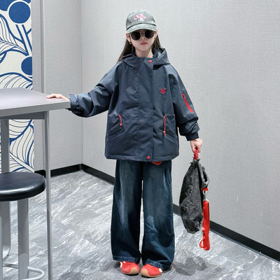 女童外套三合一可拆卸秋冬冲锋衣