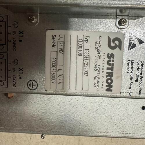 议价议价SUTRON TP35昆船切丝机触摸屏一个，点亮灯全亮。有需
