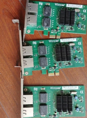 【议价】【议价】WY575T2 PCI-e X1双口千兆网卡intel825