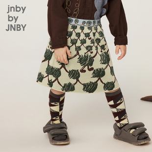 江南布衣童装半身裙短款A字裙原创图案春女童儿童jnbybyjnby