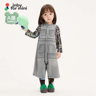 新款 可爱25秋男女童婴儿jnbybyjnby 江南布衣婴童牛仔背带裤