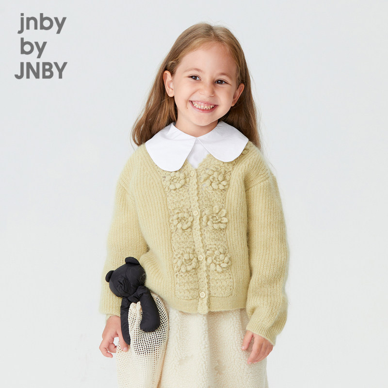 [立体花朵]江南布衣童装提花短款秋冬毛衣开衫外套女童jnbybyjnby,童装/婴儿装/亲子装,毛衣/针织衫,淘宝优惠券,粉丝福利购,淘宝优惠卷