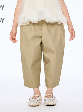 新款江南布衣童装九分合体锥形裤25秋男女童jnbybyjnby1P7E12920