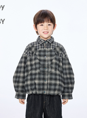 新款江南布衣童装短款棉衣A型宽松25冬男女童jnbybyjnby1P0B10810