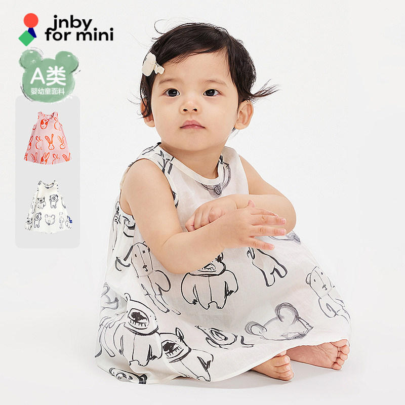 新款江南布衣婴童A型无袖连衣裙25夏女童婴儿jnbybyjnby