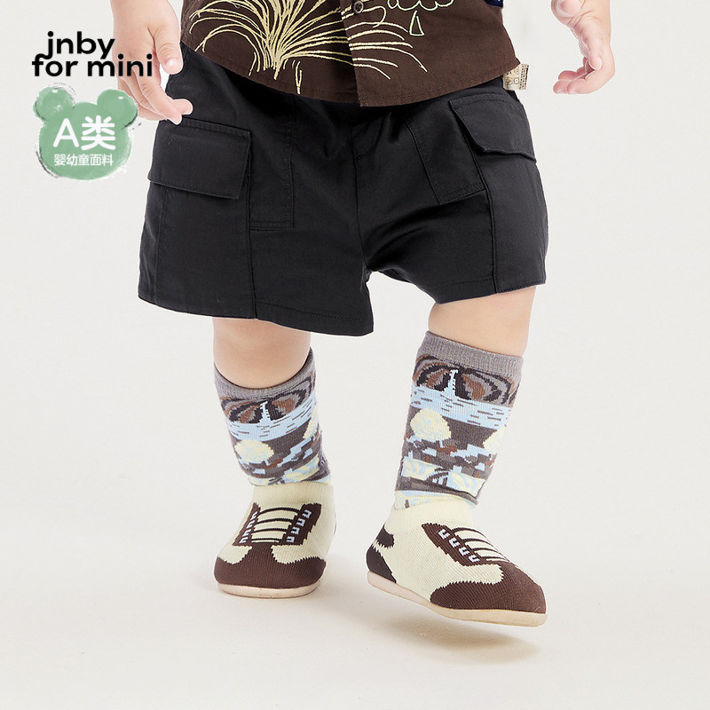 江南布衣婴童短裤直筒裤大口袋纯棉休闲宽松夏男童婴儿jnbybyj
