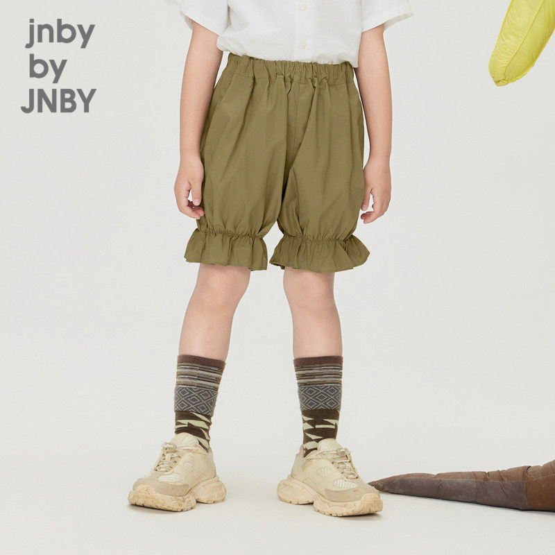 江南布衣童装春夏短裤花边束脚裤可爱休闲女童儿童裤子jnbybyj