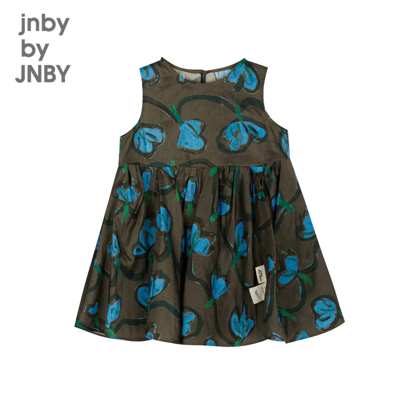 江南布衣婴童无袖连衣裙A字裙原创印花休闲夏女童婴儿jnbybyj