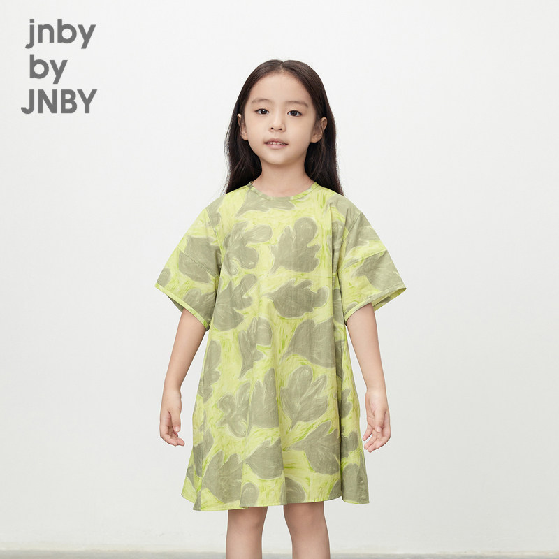 江南布衣童装圆领纯棉连衣裙A字裙原创印花夏女童儿童jnbybyjnby,童装/婴儿装/亲子装,连衣裙,淘宝优惠券,粉丝福利购,淘宝优惠卷