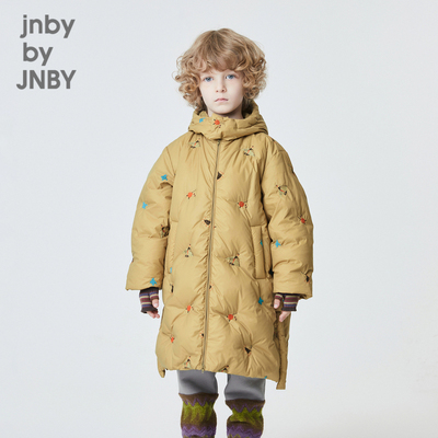 江南布衣童装奥莱冬装长款羽绒服连帽保暖男女童儿童jnbybyjnby