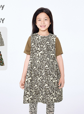 新款江南布衣童装无袖连衣裙A型圆领25冬女童jnbybyjnby1P0G10360