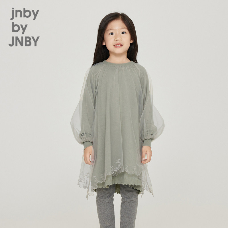 江南布衣童装冬连衣裙网纱拼接刺绣长袖宽松女童儿童jnbybyjnby,童装/婴儿装/亲子装,连衣裙,淘宝优惠券,粉丝福利购,淘宝优惠卷