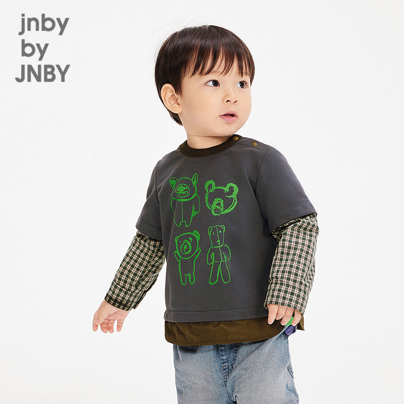 新款江南布衣婴童套头卫衣25春男女童婴儿jnbybyjnbyYP