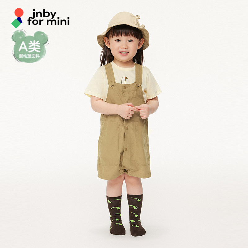 江南布衣婴童背带裤短裤可爱休闲好穿脱夏男女童婴儿jnbybyjn