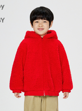 江南布衣童装仿皮草连帽宽松24冬男女童jnbybyjnby1OBA11620