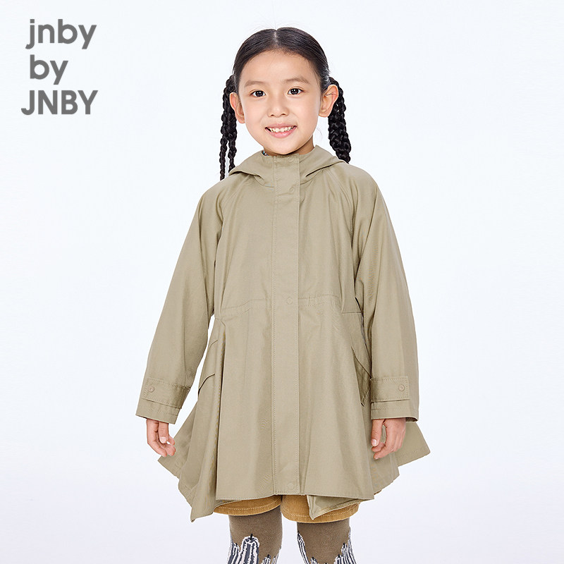 新款江南布衣童装宽松中长款风衣A型25秋女童jnbybyjnby1P8911680,童装/婴儿装/亲子装,风衣,淘宝优惠券,粉丝福利购,淘宝优惠卷