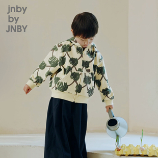 江南布衣童装长袖卫衣连帽外套原创图案春男女童儿童jnbybyjnby