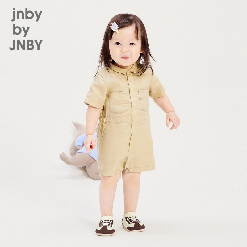江南布衣婴童短袖外出连体衣轻薄休闲春夏男女童婴儿jnbybyjn