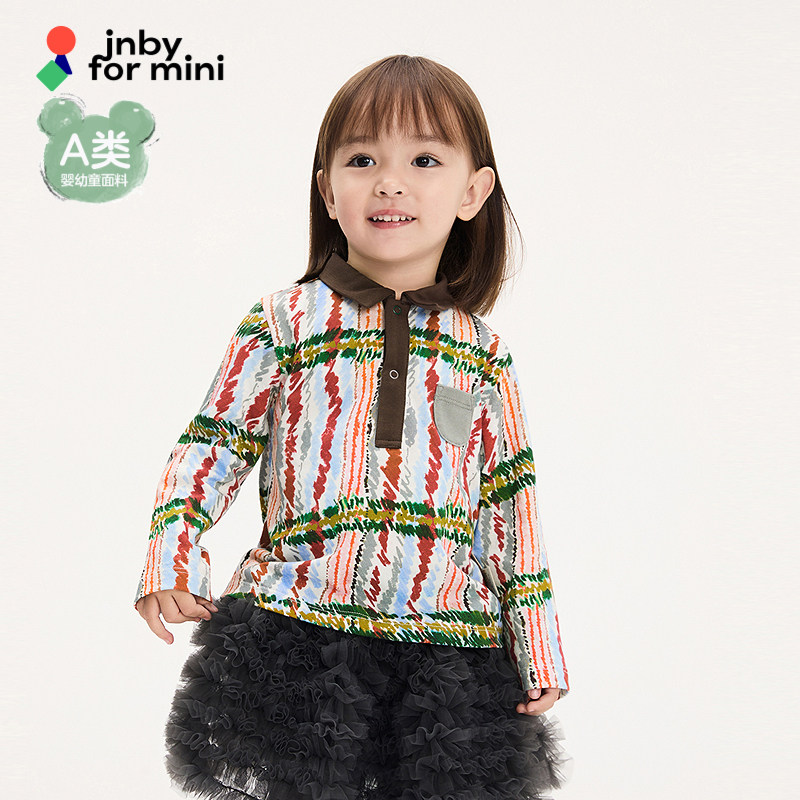 新款江南布衣婴童长袖polo衫25秋男女童婴儿jnbybyjnb