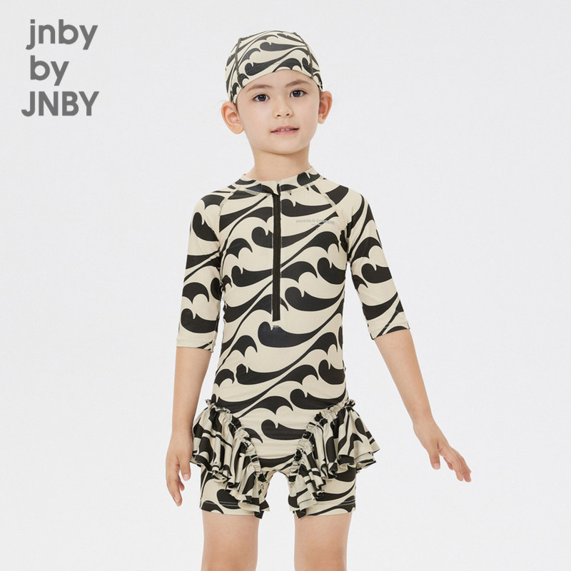 江南布衣童装春夏泳装套装撞色日常出游折扣女童jnbybyjnby