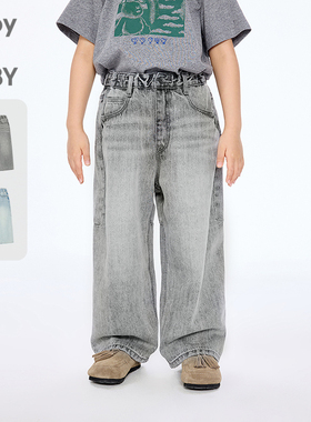 新款江南布衣童装宽松牛仔长裤25秋男女童jnbybyjnby1P8E13040