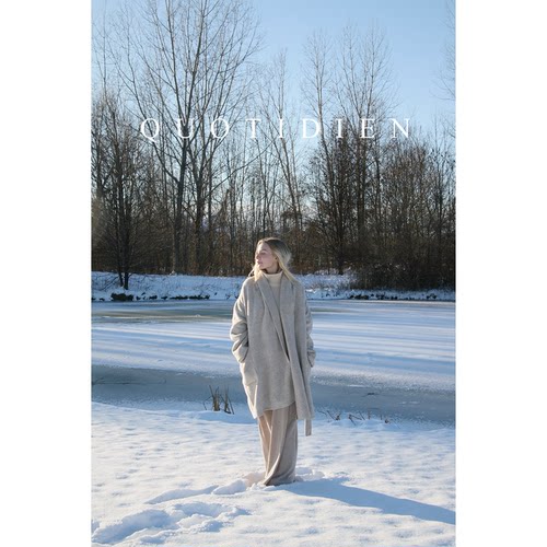 QUOTIDIEN｜松露｜两色Llama骆马绒羊毛双面呢静奢浴袍中长款大衣