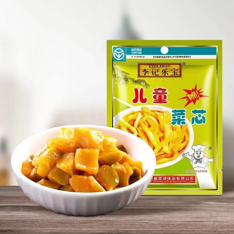 李记乐宝儿童菜芯150g80g四川榨菜下饭菜酱腌菜袋装正宗