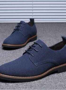 Large Size 38-48 leather shoes men casual Flat shoes大码男鞋