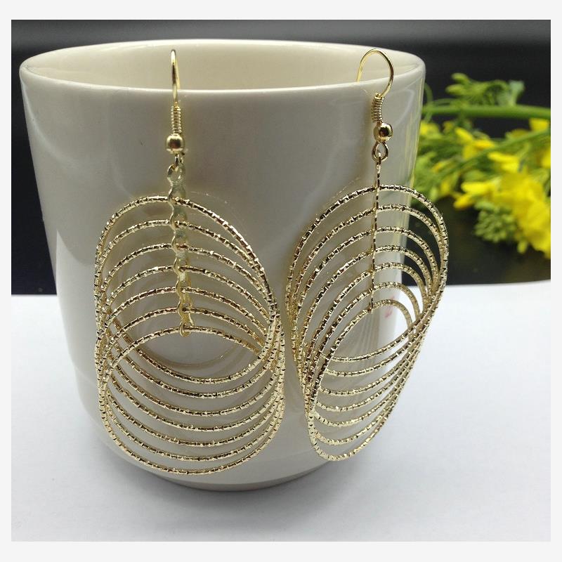 多层金属环女耳坠starw