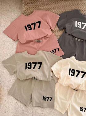 2pcs set Clothes shirt Shorts For kdis boys girls boy Summer