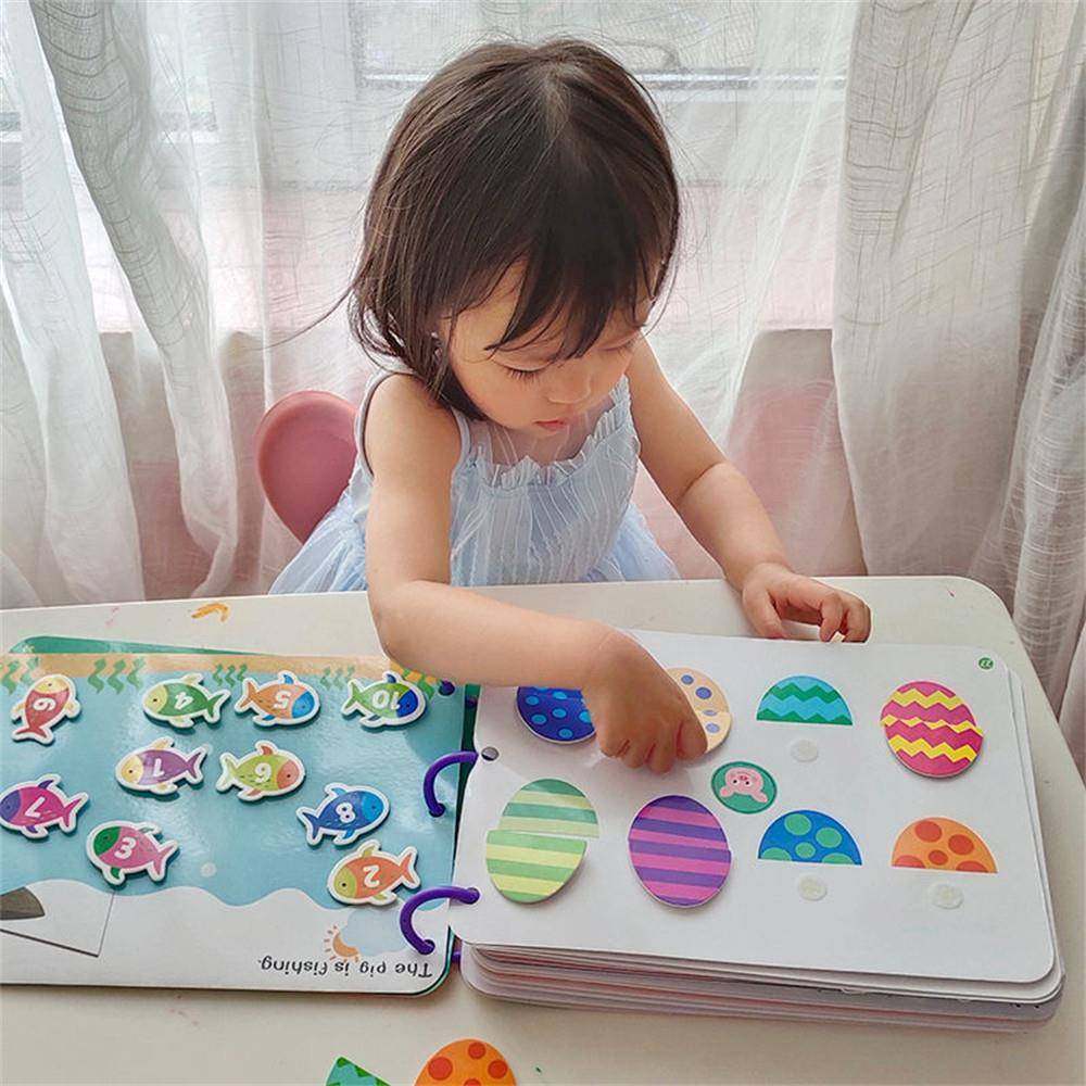 Montessori Paste Quiet Book Children Toy Paste My First Busy