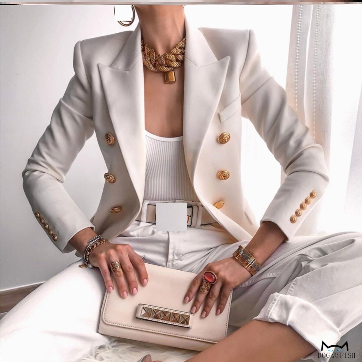 修身短款小西装外套秋办公室上班通勤白领西服女Office suit coat