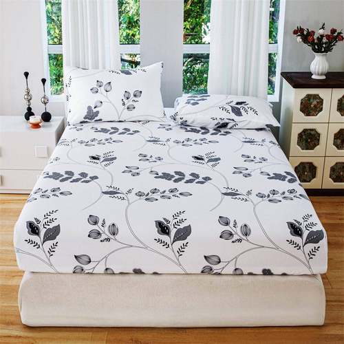 Printed bed sheet bed bag bed cover pillow 床笠 枕套印花床品