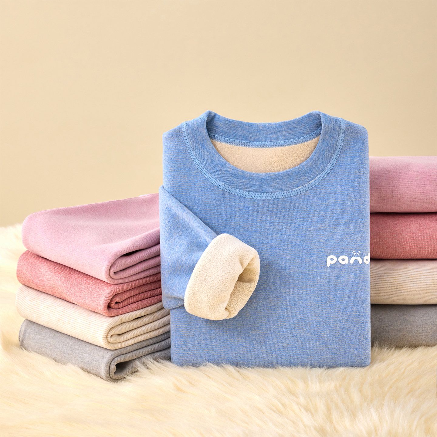 儿童加绒保暖内衣套装秋冬款男童居家服女童德绒加厚秋衣秋裤冬季