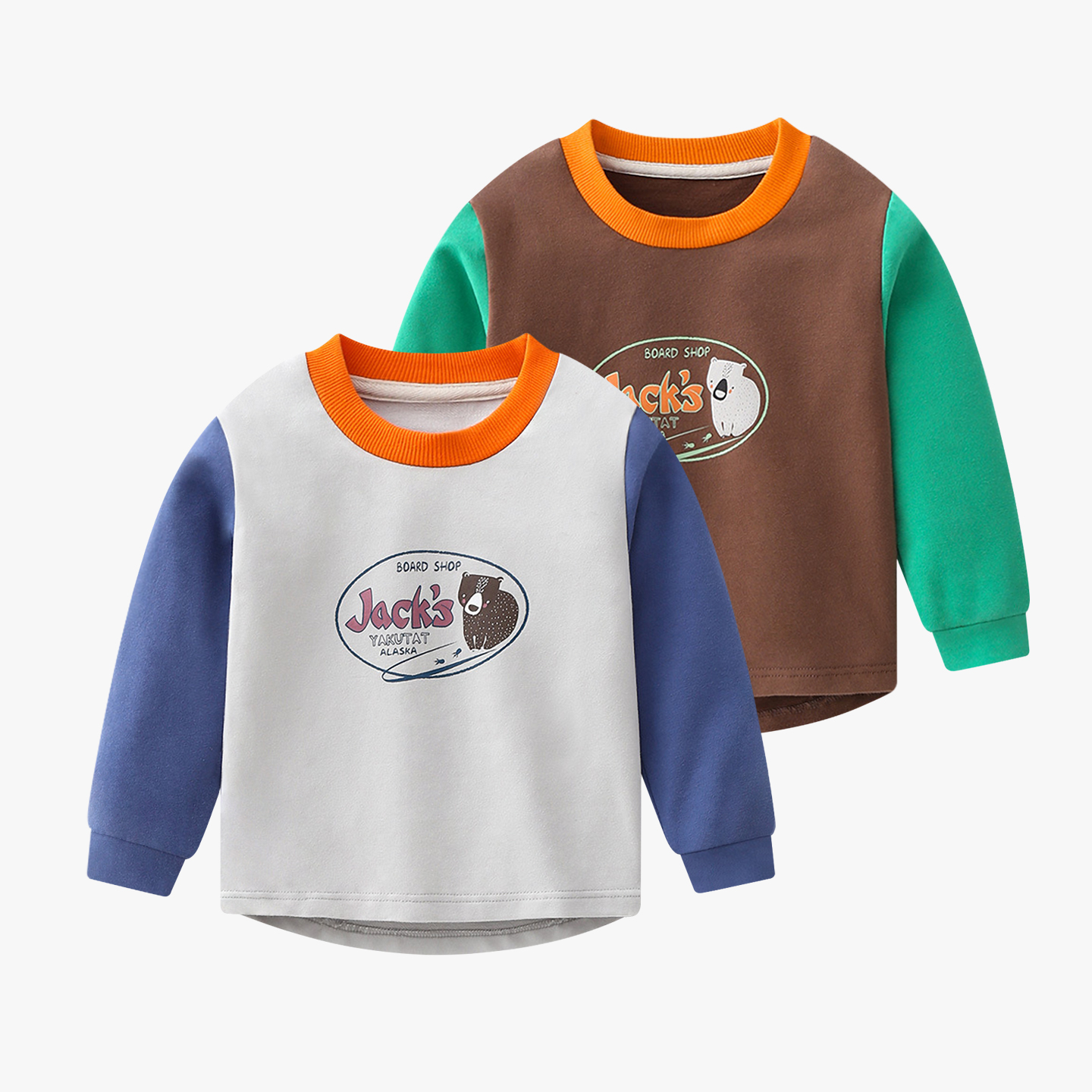 宽松风中小童衣服春秋装长袖t恤