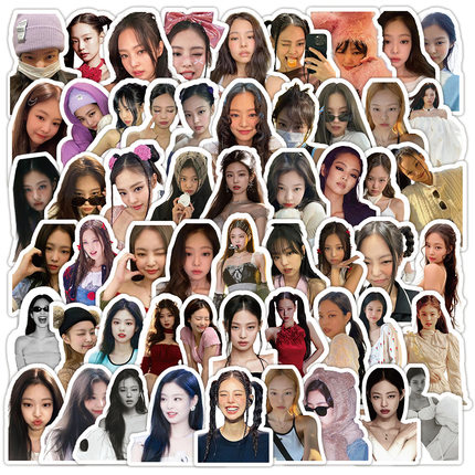 70张新款JENNIE韩国女团成员DIY手机壳周边电脑书桌笔记本sin贴画