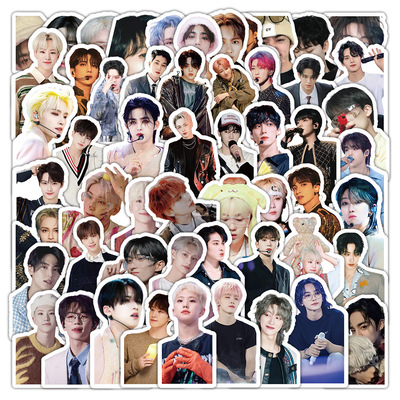 70张 新款seventeen韩国男团应援周边贴画 DIY创意水杯手机壳文具
