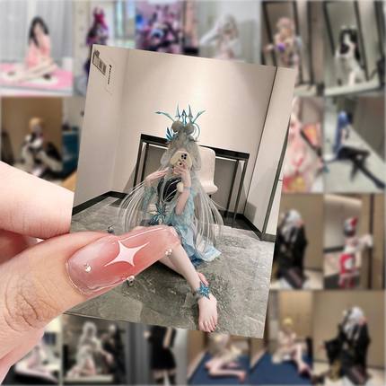 63张二次元cos贴纸高颜值可爱美女装饰手机壳笔记本电脑防水贴画