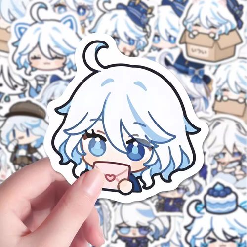 芙宁娜可爱Q版贴纸原神周边