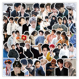 63张丁禹兮贴纸明星周边创意趣味装饰手账行李箱标签防水diy贴画