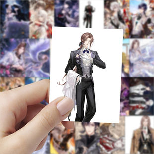 126张月影别墅贴纸高颜值周边diy手账装饰桌面手机电脑防水贴画